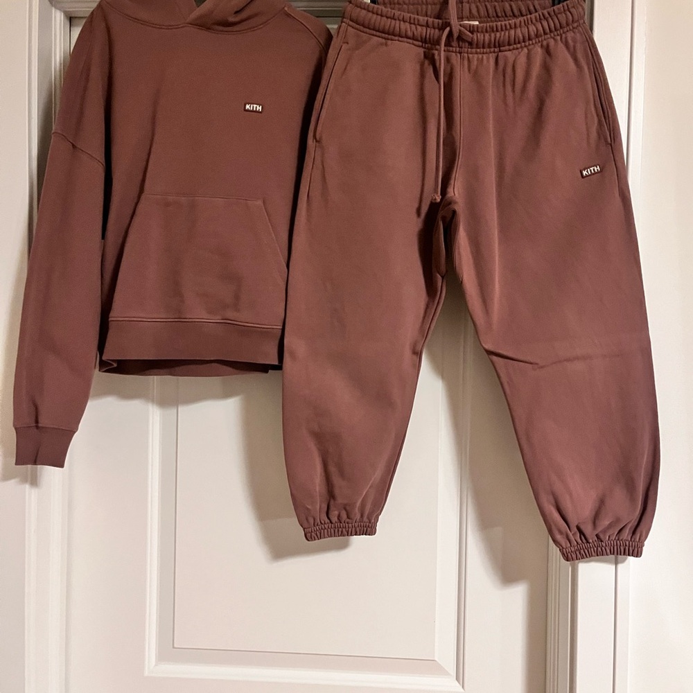 Boys Kith Dusty Rose Jogging Suit